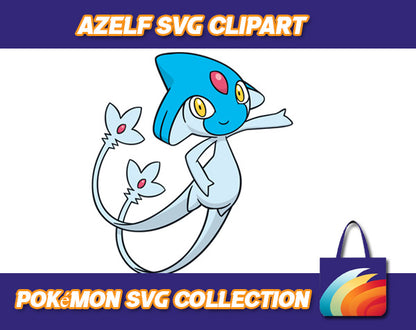 Azelf Pokemon Design SVG
