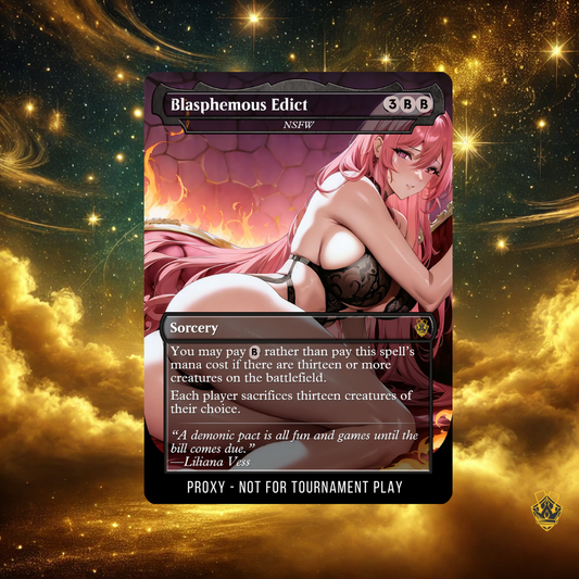 Blasphemous Edict  – MTG Custom Proxy Card