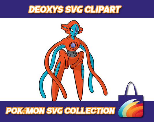 Deoxys Pokemon Design SVG