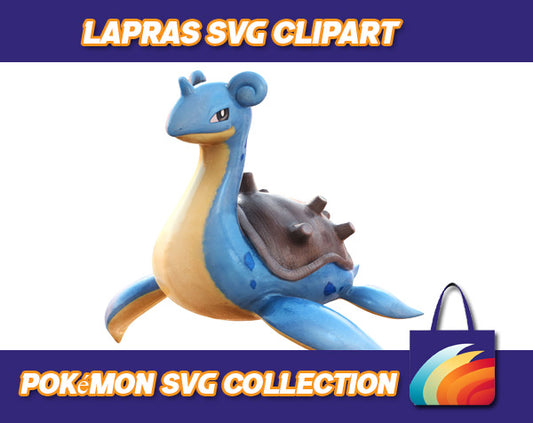 Lapras Pokemon Design SVG