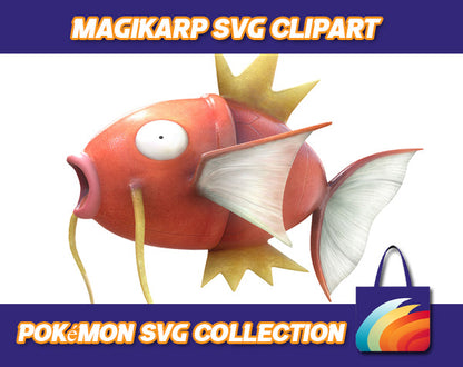 Magikarp Pokemon Design SVG