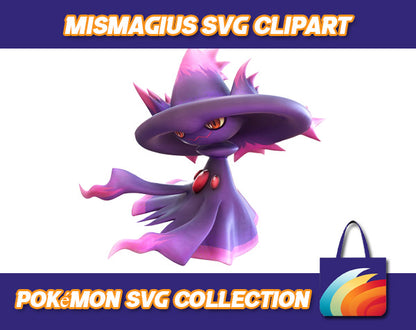 Mismagius Pokemon Design SVG