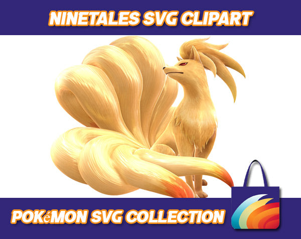 Ninetales Pokemon Design SVG