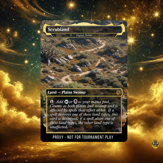 Scrubland - MTG Custom Proxy Card