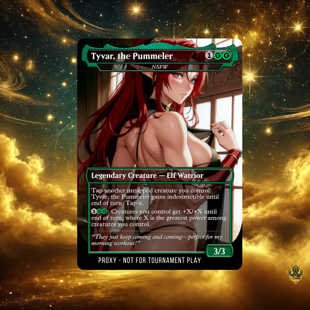 Tyvar, the Pummeler – MTG Custom Proxy Card - NSFW