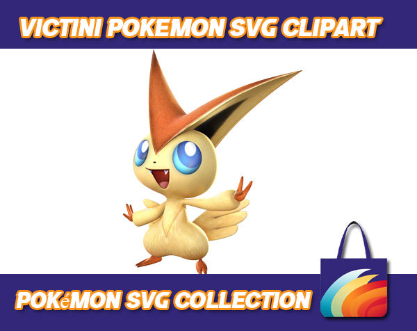 Victini Pokemon Design SVG