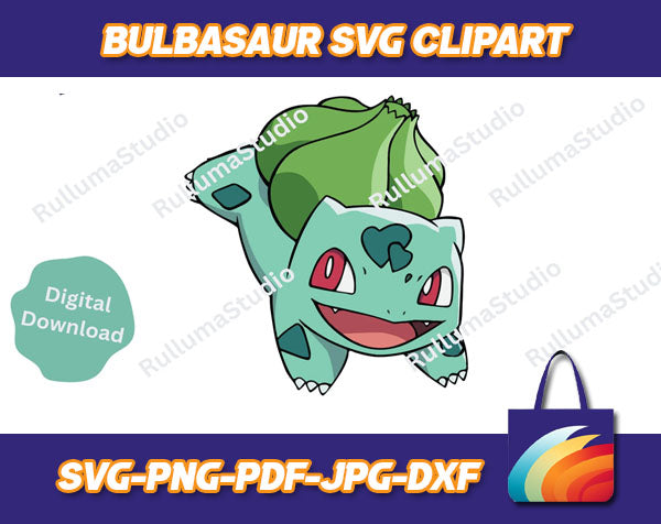 Bulbasaur Pokemon Design SVG