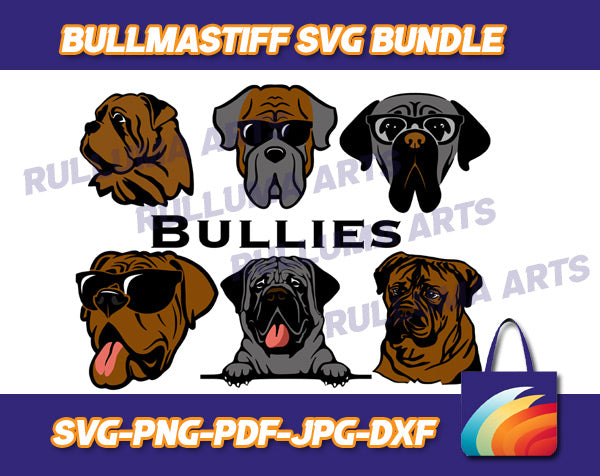 Bullmastiff Bulldog SVG BUNDLE