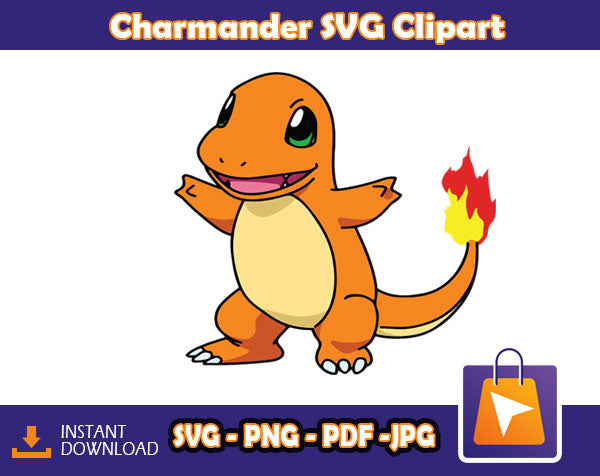 Charmander Pokemon Design SVG