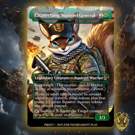 Chatterfang, Squirrel General  – MTG Custom Proxy Card