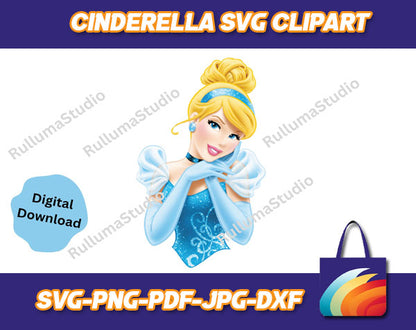 Cinderella Design SVG - Disney Princess