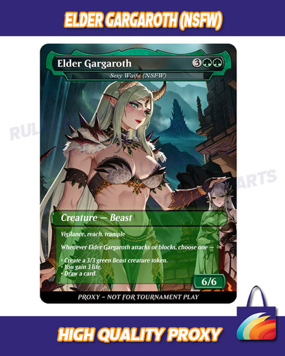 Elder Gargaroth  - MTG Proxy - NSFW Version