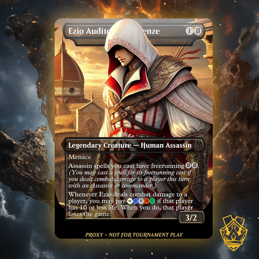 Ezio Auditore da Firenze - Universes Beyond – MTG Proxy Assassin's Creed