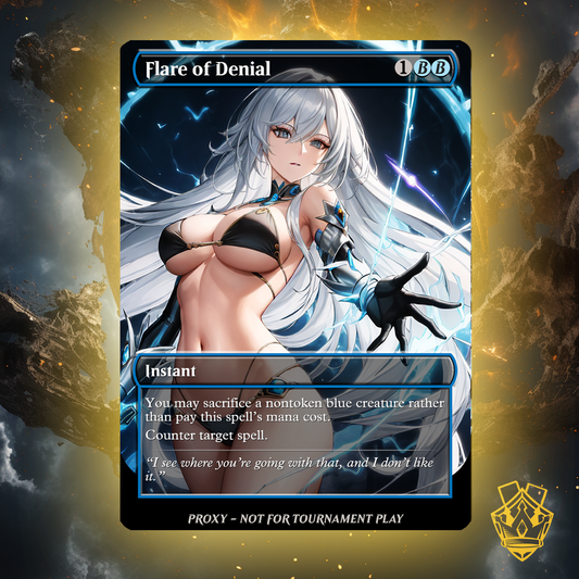 Flare of Denial – MTG Custom Proxy Card - NSFW