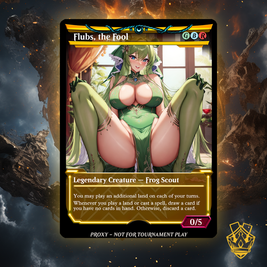 Flubs, the Fool - MTG Proxy - NSFW Version