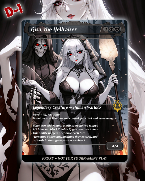 Gisa, the Hellraiser - MTG Proxy - NSFW Version