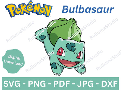 Bulbasaur SVG Digital Download
