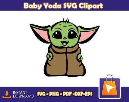 Baby Yoda SVG bundle