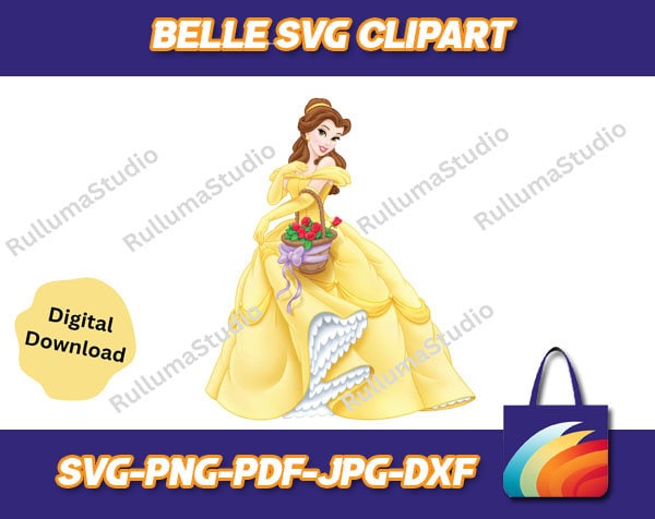 Belle SVG Digital Download