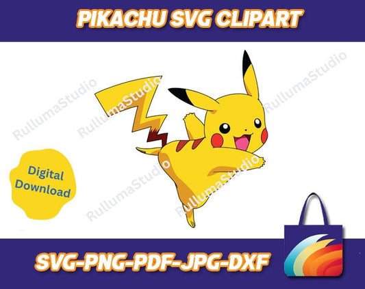 Pikachu SVG Digital Download 2