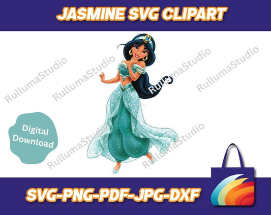 Princess Jasmine SVG Digital Download
