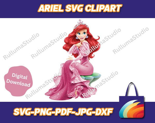 Ariel SVG Digital Download
