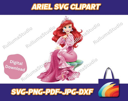 Ariel SVG Digital Download