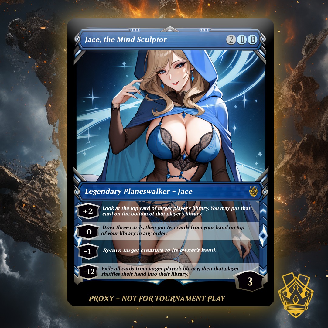 Jace, the Mind Sculptor  – MTG Custom Proxy Card (NSFW)