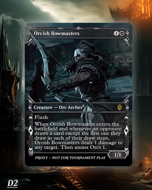 Orcish Bowmasters - Lurtz Version  – MTG Proxy Card - LOTR