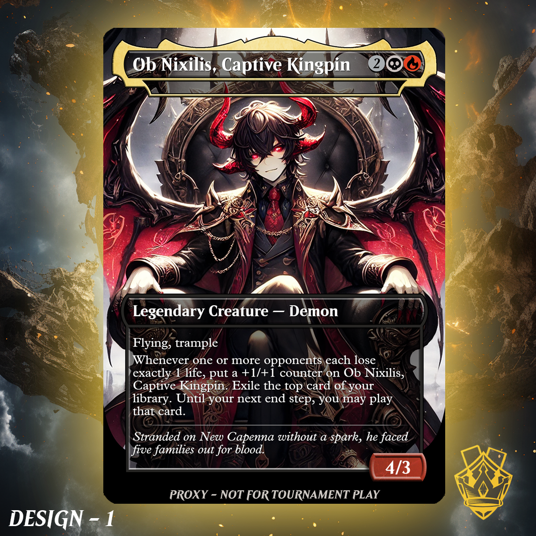 Ob Nixilis, Captive Kingpin – MTG Custom Proxy Card