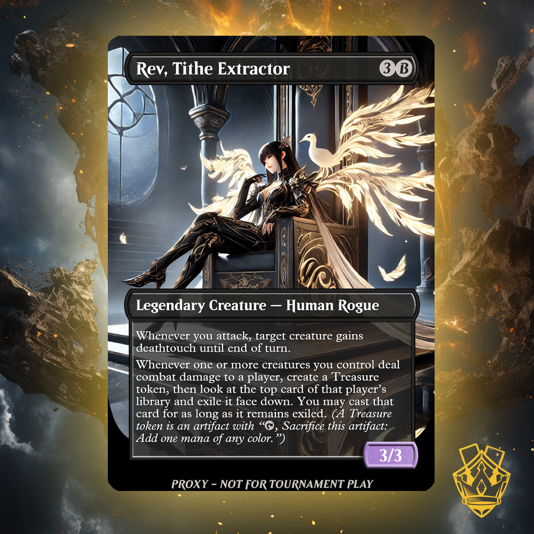 Rev, Tithe Extractor – MTG Custom Proxy Card - Mythic