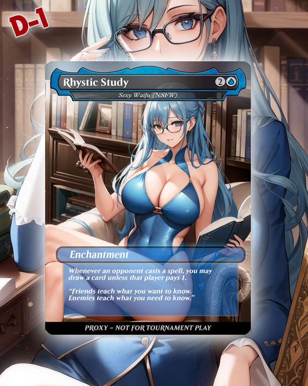 Rhystic Study – MTG Proxy Card - NSFW Collection