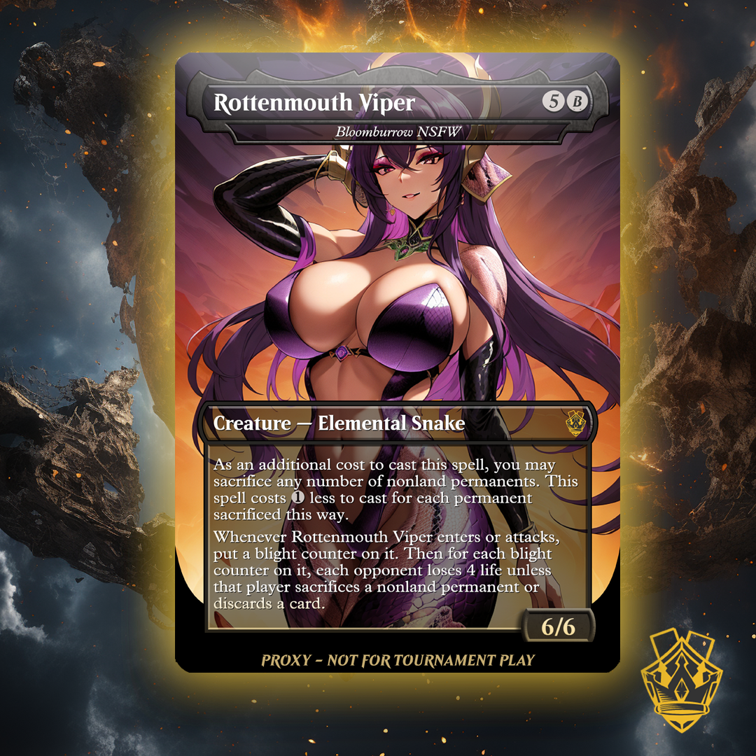 Rottenmouth Viper – MTG Custom Proxy Card (NSFW)