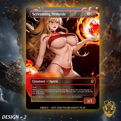 Screaming Nemesis - MTG Custom Proxy - NSFW