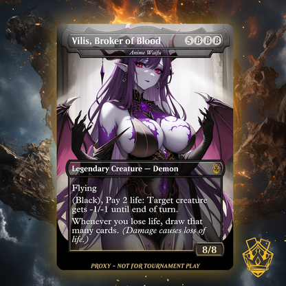 Vilis, Broker of Blood  - MTG Custom Proxy - NSFW