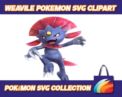Weavile Pokemon Design SVG